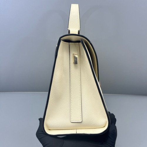 Valextra Handbag Calfskin White Valextra Handbag Calfskin White