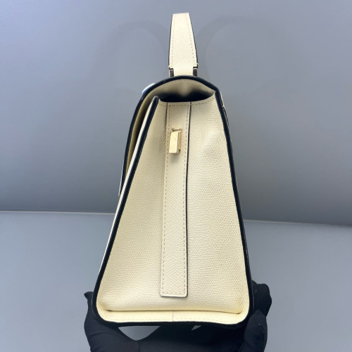 Valextra Handbag Calfskin White Valextra Handbag Calfskin White