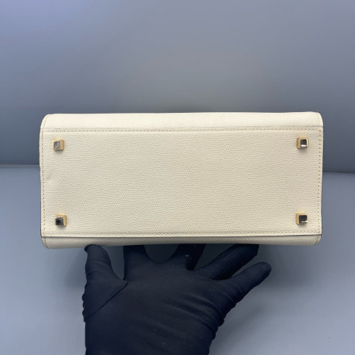 Valextra Handbag Calfskin White Valextra Handbag Calfskin White