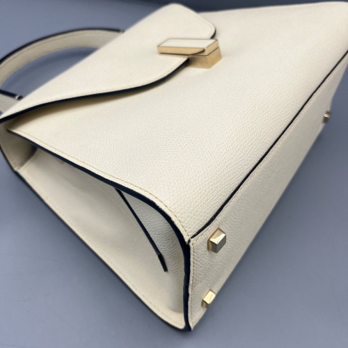 Valextra Handbag Calfskin White Valextra Handbag Calfskin White