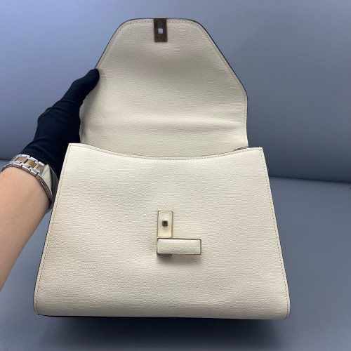 Valextra Handbag Calfskin White Valextra Handbag Calfskin White