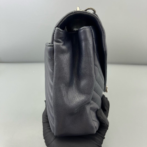 Yves Saint Laurent Large College Calfskin Black