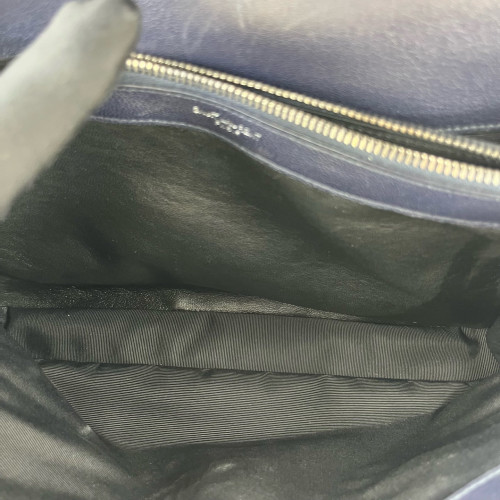 Yves Saint Laurent Large College Calfskin Black
