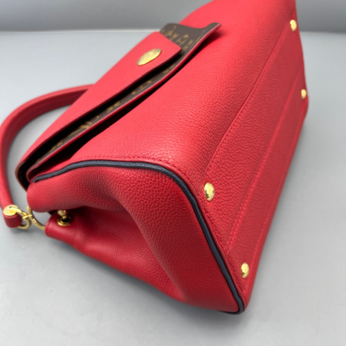 Louis Vuitton Double V Bag Monogram Calfskin Red Brown