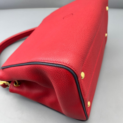 Louis Vuitton Double V Bag Monogram Calfskin Red Brown