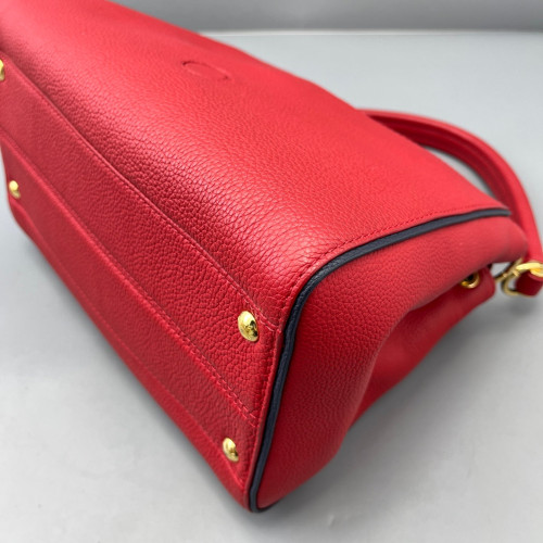 Louis Vuitton Double V Bag Monogram Calfskin Red Brown
