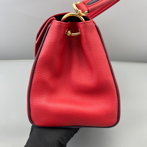 Louis Vuitton Double V Bag Monogram Calfskin Red Brown