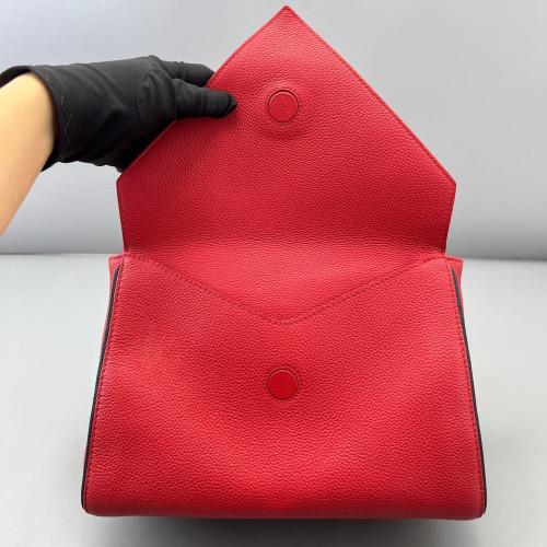 Louis Vuitton Double V Bag Monogram Calfskin Red Brown
