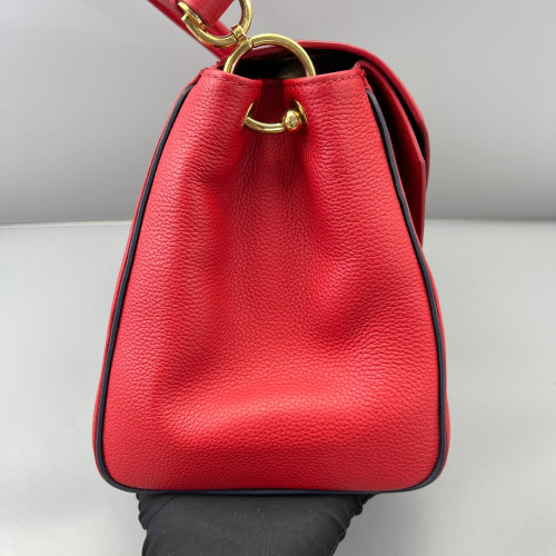 Louis Vuitton Double V Bag Monogram Calfskin Red Brown