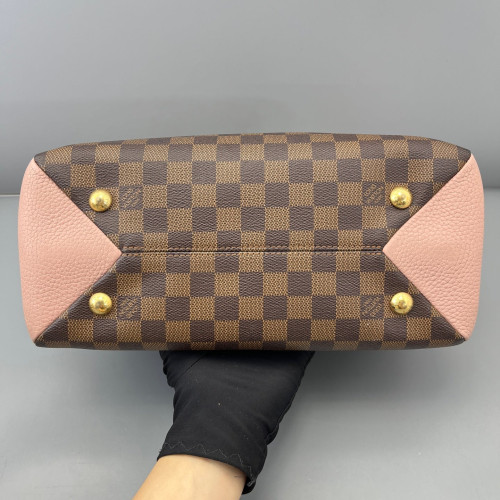 Louis Vuitton Cuir Taurillon Brittany Damier Ebene Brown Pink