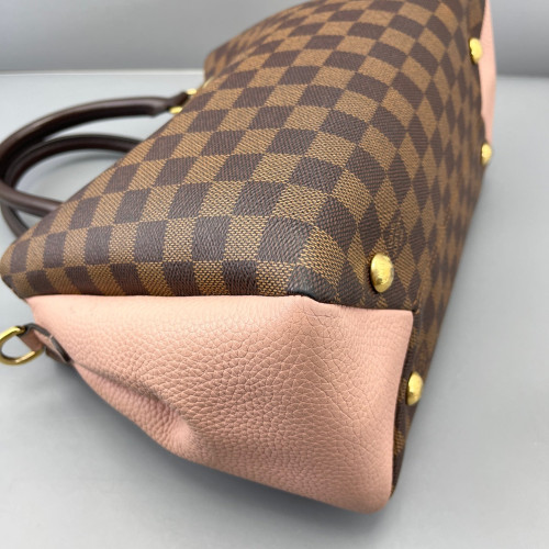 Louis Vuitton Cuir Taurillon Brittany Damier Ebene Brown Pink