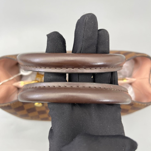 Louis Vuitton Cuir Taurillon Brittany Damier Ebene Brown Pink