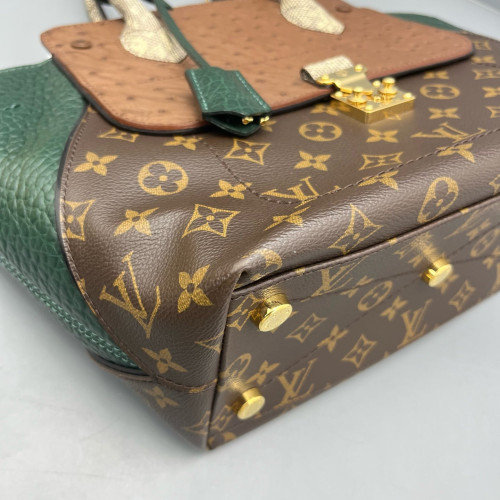 Louis Vuitton Majestueux Tote PM Monogram Ostrich Lizard Brown
