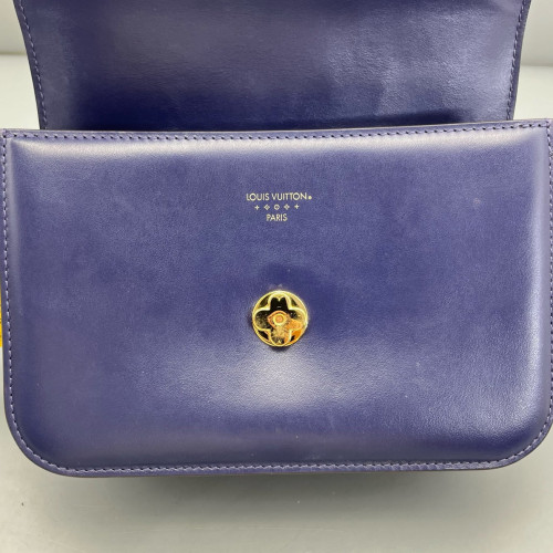 Louis Vuitton Pont 9 PM Calfskin Dark Blue