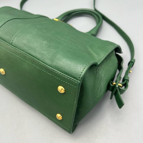 Yves Saint Laurent Small Cabas Chyc Calfskin Green