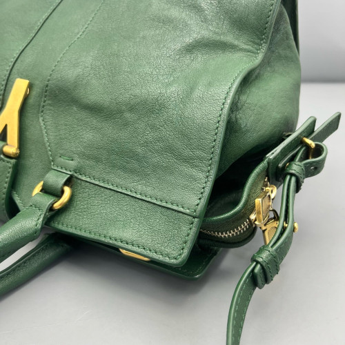 Yves Saint Laurent Small Cabas Chyc Calfskin Green