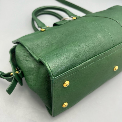 Yves Saint Laurent Small Cabas Chyc Calfskin Green