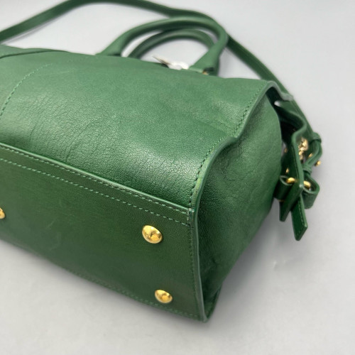 Yves Saint Laurent Small Cabas Chyc Calfskin Green