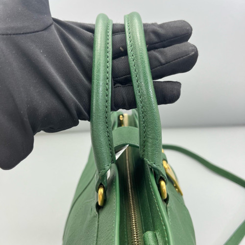 Yves Saint Laurent Small Cabas Chyc Calfskin Green