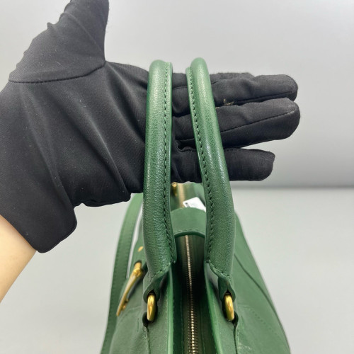 Yves Saint Laurent Small Cabas Chyc Calfskin Green