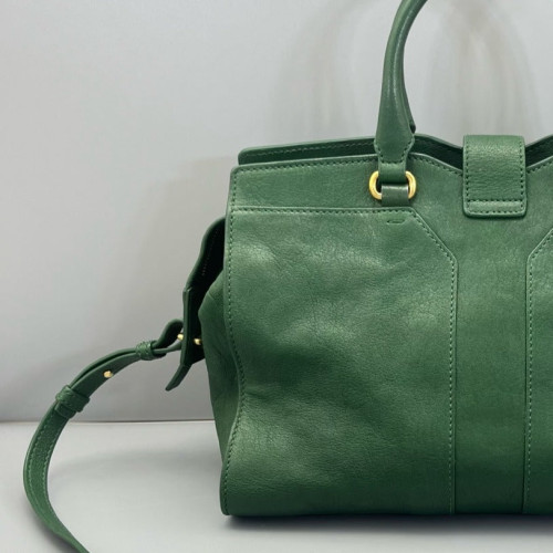Yves Saint Laurent Small Cabas Chyc Calfskin Green