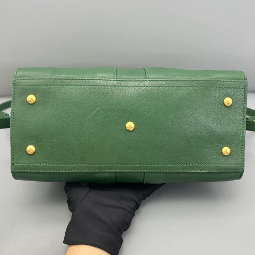 Yves Saint Laurent Small Cabas Chyc Calfskin Green