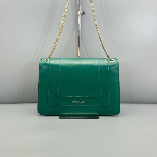 Bvlgari Large Serpenti Forever Shoulder Bag Calfskin Green