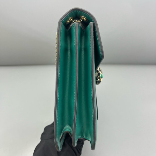 Bvlgari Large Serpenti Forever Shoulder Bag Calfskin Green