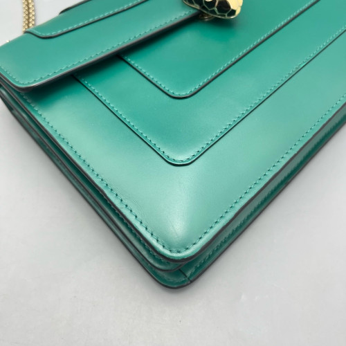Bvlgari Large Serpenti Forever Shoulder Bag Calfskin Green