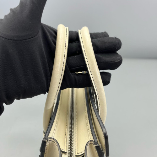 Celine Nano Luggage Calfskin White