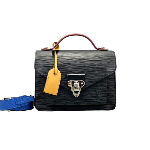 Louis Vuitton Monceau 26 Epi Black Yellow Red