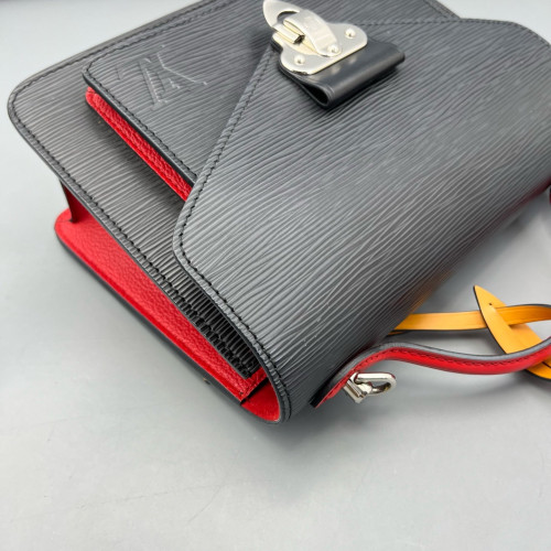 Louis Vuitton Monceau 26 Epi Black Yellow Red