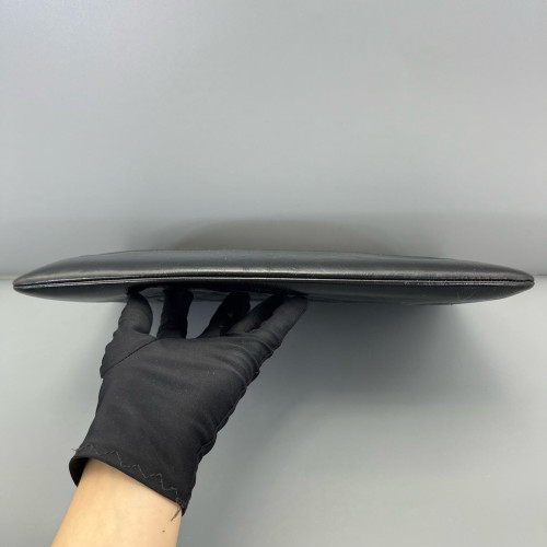 Chanel Quilted Clutch Calfskin Black