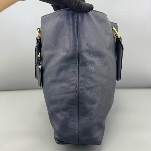 Prada Tote Bag Calfskin Blue Prada Tote Bag Calfskin Blue