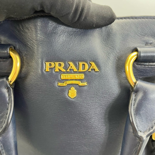 Prada Tote Bag Calfskin Blue Prada Tote Bag Calfskin Blue