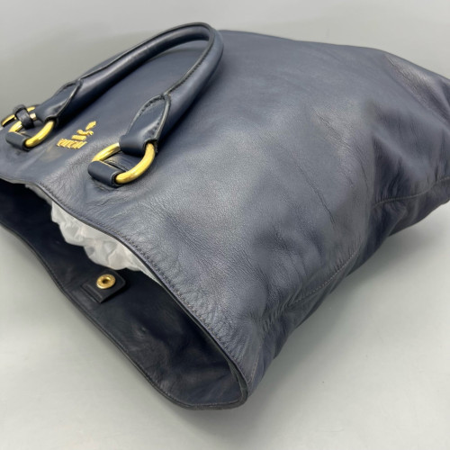 Prada Tote Bag Calfskin Blue Prada Tote Bag Calfskin Blue
