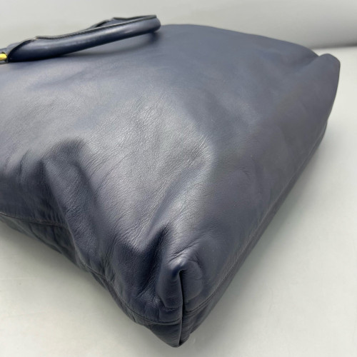 Prada Tote Bag Calfskin Blue Prada Tote Bag Calfskin Blue