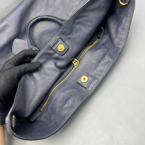 Prada Tote Bag Calfskin Blue Prada Tote Bag Calfskin Blue