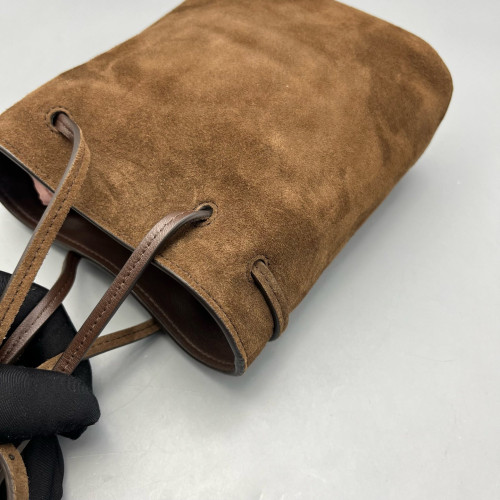 Miu Miu Bucket Suede Calfskin Brown