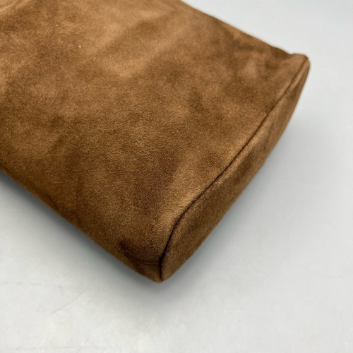 Miu Miu Bucket Suede Calfskin Brown