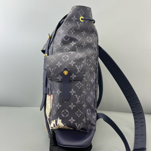 Louis Vuitton Christopher Backpack Monogram Dark Blue