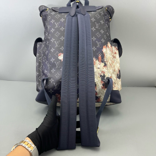 Louis Vuitton Christopher Backpack Monogram Dark Blue