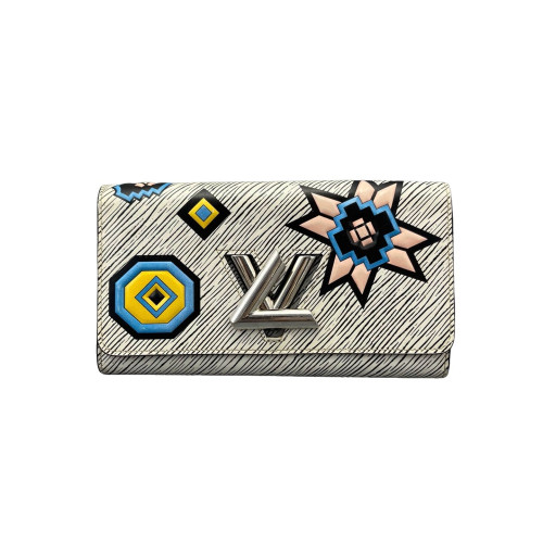 Louis Vuitton Twist Wallet Epi Black White Louis Vuitton Twist Wallet Epi Black White