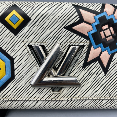 Louis Vuitton Twist Wallet Epi Black White Louis Vuitton Twist Wallet Epi Black White