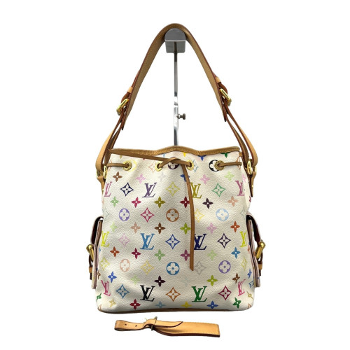 Louis Vuitton Petit Noe Monogram Multicolor White