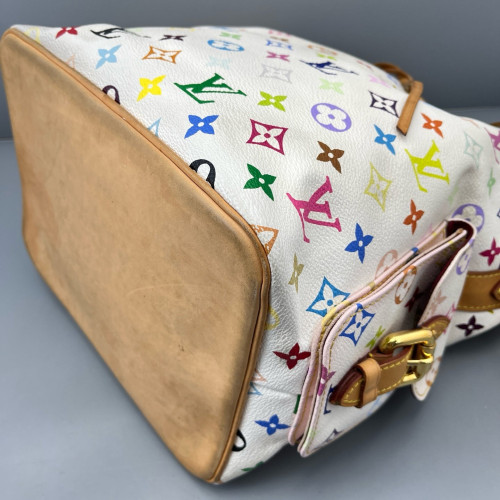 Louis Vuitton Petit Noe Monogram Multicolor White