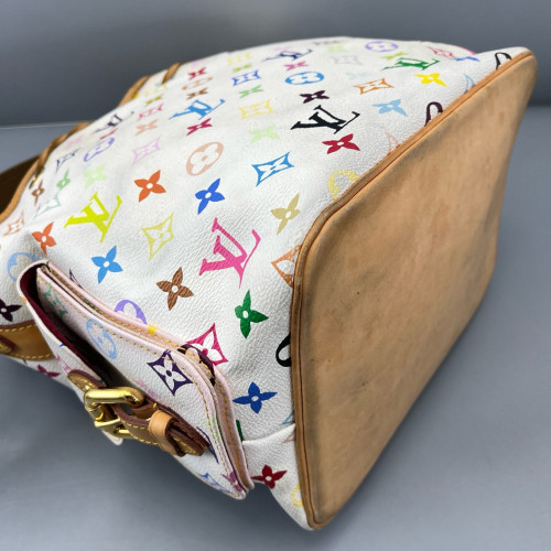 Louis Vuitton Petit Noe Monogram Multicolor White