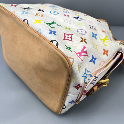 Louis Vuitton Petit Noe Monogram Multicolor White