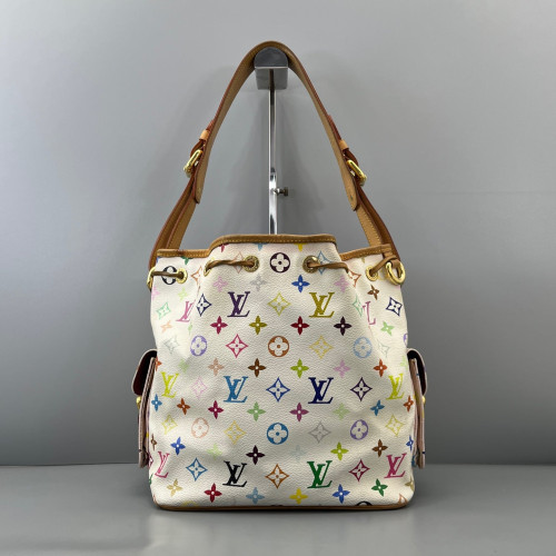 Louis Vuitton Petit Noe Monogram Multicolor White