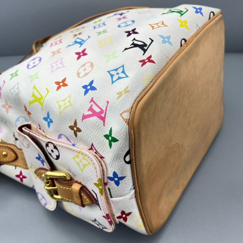 Louis Vuitton Petit Noe Monogram Multicolor White